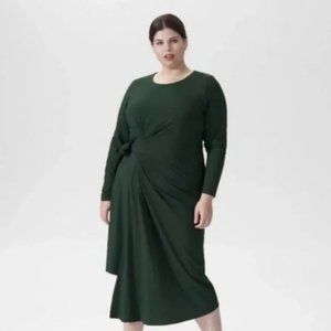 NWT Universal Standard Dina side tie green dress 12/14/S